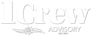 1 Crew Advisory Logo - Horizontal White Drop Shadow